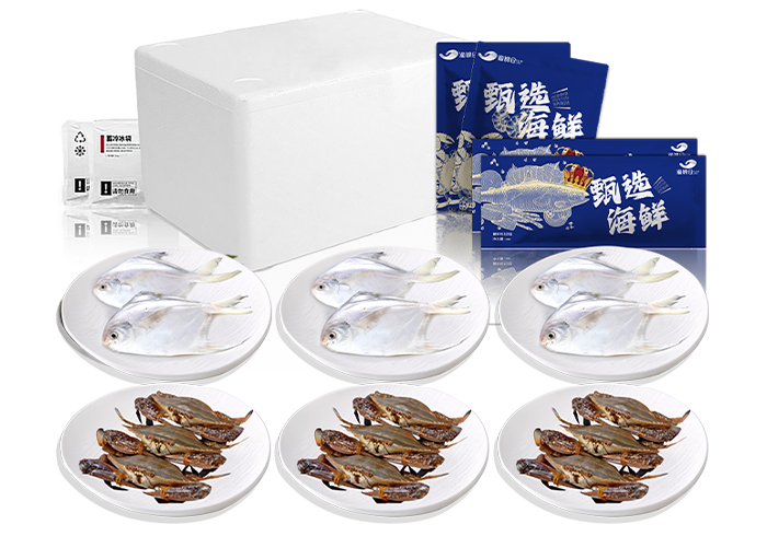 ★渔锦仓 海鲜福礼2种精选海鲜 2700g