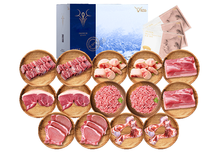 国产散养白猪猪肉组合6.2kg