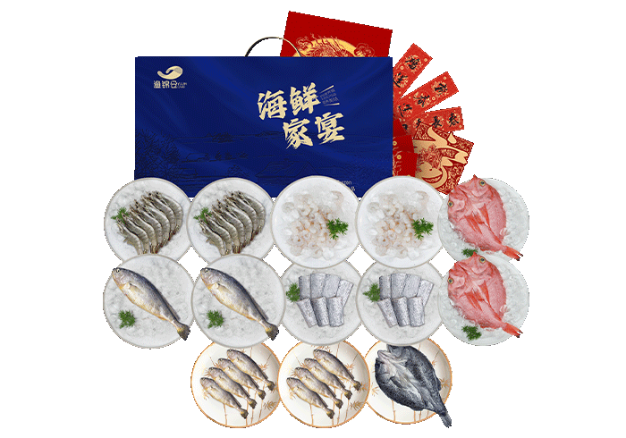 渔锦仓 家中常备海鲜礼盒 6000g